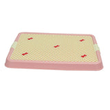 Pet Toilet Dog Potty Tray Detachable Cleaning Tool Litter Tray for Bathroom pink without wall - Aladdin Shoppers