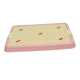 Pet Toilet Dog Potty Tray Detachable Cleaning Tool Litter Tray for Bathroom pink without wall - Aladdin Shoppers