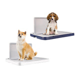 Dog Toilet Dog Potty Tray Washable Bedpan for Bunny Apartments Balcony blue gray - Aladdin Shoppers