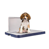 Dog Toilet Dog Potty Tray Washable Bedpan for Bunny Apartments Balcony blue gray - Aladdin Shoppers
