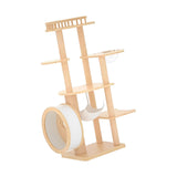 Maxbell Maxbell Kitten Cat Climbing Toy Tree Activity Stand Paper Pole Brown