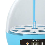 Maxbell Maxbell Mini 6 Eggs Incubator Hatcher Machine Egg Turner Tray with Light for Poultry USB Automatic Blue