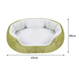 Maxbell Maxbell Pet Cat Bed Kennel Warm Soft 45x40x11cm Portable Pet Supplies Green