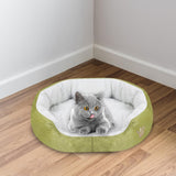 Maxbell Maxbell Pet Cat Bed Kennel Warm Soft 45x40x11cm Portable Pet Supplies Green