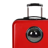 Maxbell Maxbell Portable Cat Trolley Case Backpack Breathable Hiking for Small Animals red