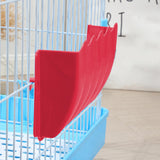 Maxbell Maxbell Rabbit Hay Shelf Food Dispenser Hay Box Hanging Holder Grass Feeder for Bunny rose red