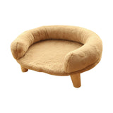 Maxbell Maxbell Cats Warm Couch Nest Hut Soft Pet Bed for Kitty Small Medium Dog Puppy Khaki