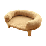 Maxbell Maxbell Cats Warm Couch Nest Hut Soft Pet Bed for Kitty Small Medium Dog Puppy Khaki