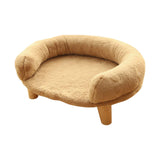Maxbell Maxbell Cats Warm Couch Nest Hut Soft Pet Bed for Kitty Small Medium Dog Puppy Khaki