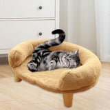 Maxbell Maxbell Cats Warm Couch Nest Hut Soft Pet Bed for Kitty Small Medium Dog Puppy Khaki