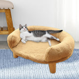 Maxbell Maxbell Cats Warm Couch Nest Hut Soft Pet Bed for Kitty Small Medium Dog Puppy Khaki