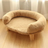 Maxbell Maxbell Cats Warm Couch Nest Hut Soft Pet Bed for Kitty Small Medium Dog Puppy Khaki