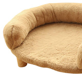 Maxbell Maxbell Cats Warm Couch Nest Hut Soft Pet Bed for Kitty Small Medium Dog Puppy Khaki