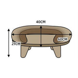 Maxbell Maxbell Cats Warm Couch Nest Hut Soft Pet Bed for Kitty Small Medium Dog Puppy Khaki
