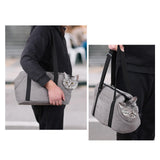 Maxbell Maxbell Pet Carrier Bag Detachable Shoulder Bag with Shoulder Strap for Walking gray