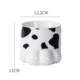 Maxbell Maxbell Cute Cat Dog Bowl Feeding Dish Smooth Surface Easy Cleaning for Drinking White