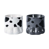 Maxbell Maxbell Cute Cat Dog Bowl Feeding Dish Smooth Surface Easy Cleaning for Drinking White