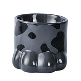 Maxbell Maxbell Cute Cat Dog Bowl Feeding Dish Smooth Surface Easy Cleaning for Drinking Gray