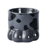 Maxbell Maxbell Cute Cat Dog Bowl Feeding Dish Smooth Surface Easy Cleaning for Drinking Gray