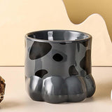 Maxbell Maxbell Cute Cat Dog Bowl Feeding Dish Smooth Surface Easy Cleaning for Drinking Gray