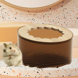 Maxbell Maxbell Hamster Sand Bath Toilet Bath House Bathtub for Squirrels Mice Chinchilla brown