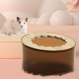 Maxbell Maxbell Hamster Sand Bath Toilet Bath House Bathtub for Squirrels Mice Chinchilla brown