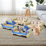 Cat Scratch Pad Lounge Bed Cat Sofa Pet Bed for Kitty Rest Protect Furniture 60cmx29cmx30cm White - Aladdin Shoppers