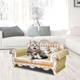 Cat Scratch Pad Lounge Bed Cat Sofa Pet Bed for Kitty Rest Protect Furniture 60cmx29cmx30cm White - Aladdin Shoppers