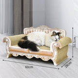 Cat Scratch Pad Lounge Bed Cat Sofa Pet Bed for Kitty Rest Protect Furniture 60cmx29cmx30cm White - Aladdin Shoppers