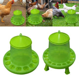 Chicken Feeder with Feeding Holes Hanging feed Dispenser Visible for Duck 12kg - Aladdin Shoppers