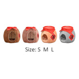 Cave Pet Bed Dogs Tent Small Medium Puppy Nest Kitten Hut Cats Warm House S Brown - Aladdin Shoppers