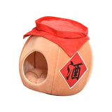 Cave Pet Bed Dogs Tent Small Medium Puppy Nest Kitten Hut Cats Warm House Yellow S - Aladdin Shoppers