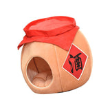 Cave Pet Bed Dogs Tent Small Medium Puppy Nest Kitten Hut Cats Warm House Yellow M - Aladdin Shoppers