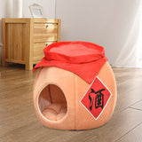 Cave Pet Bed Dogs Tent Small Medium Puppy Nest Kitten Hut Cats Warm House Yellow M - Aladdin Shoppers