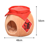 Cave Pet Bed Dogs Tent Small Medium Puppy Nest Kitten Hut Cats Warm House L Yellow - Aladdin Shoppers
