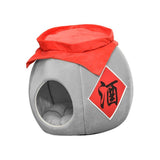 Cave Pet Bed Dogs Tent Small Medium Puppy Nest Kitten Hut Cats Warm House Gray S - Aladdin Shoppers