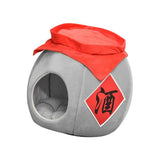 Cave Pet Bed Dogs Tent Small Medium Puppy Nest Kitten Hut Cats Warm House Gray M - Aladdin Shoppers