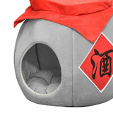 Cave Pet Bed Dogs Tent Small Medium Puppy Nest Kitten Hut Cats Warm House Gray L - Aladdin Shoppers