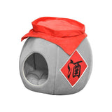 Cave Pet Bed Dogs Tent Small Medium Puppy Nest Kitten Hut Cats Warm House Gray L - Aladdin Shoppers