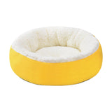 Plush Cat Sleeping Pad Mattress Blanket Pet Bed Mat for Kitten Puppy Rest 40cm Yellow - Aladdin Shoppers