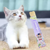 Cat Sticks Interactive Easy Digestion Snack Feeding for Adult Senior Cats salmon - Aladdin Shoppers
