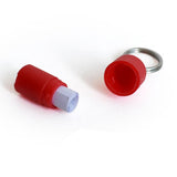 3x Lightweight Pet Dog ID Tag Tube for Puppy Address Label Tube Anti Lost Red - Aladdin Shoppers
