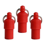 3x Lightweight Pet Dog ID Tag Tube for Puppy Address Label Tube Anti Lost Red - Aladdin Shoppers
