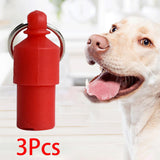 3x Lightweight Pet Dog ID Tag Tube for Puppy Address Label Tube Anti Lost Red - Aladdin Shoppers