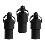 3x Lightweight Pet Dog ID Tag Tube for Puppy Address Label Tube Anti Lost Black - Aladdin Shoppers