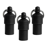 3x Lightweight Pet Dog ID Tag Tube for Puppy Address Label Tube Anti Lost Black - Aladdin Shoppers