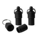 3x Lightweight Pet Dog ID Tag Tube for Puppy Address Label Tube Anti Lost Black - Aladdin Shoppers