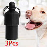 3x Lightweight Pet Dog ID Tag Tube for Puppy Address Label Tube Anti Lost Black - Aladdin Shoppers