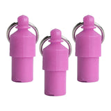 3x Lightweight Pet Dog ID Tag Tube for Puppy Address Label Tube Anti Lost Pink - Aladdin Shoppers