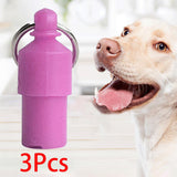 3x Lightweight Pet Dog ID Tag Tube for Puppy Address Label Tube Anti Lost Pink - Aladdin Shoppers